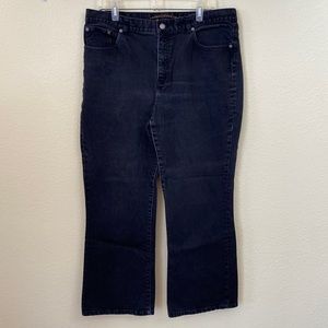 Lauren Jeans Company by Ralph Lauren - Black Bootcut Jeans